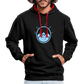UNISEX HOODIE - HEIDELSTORE DARK - Schwarz/Rot