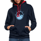 UNISEX HOODIE - HEIDELSTORE DARK - Navy/Rot