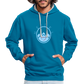 UNISEX HOODIE - HEIDELSTORE DARK - Pfauenblau/Grau meliert