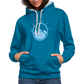 UNISEX HOODIE - HEIDELSTORE DARK - Pfauenblau/Grau meliert