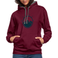 UNISEX HOODIE - HEIDELSTORE TRANSPARENT - Weinrot/Anthrazit