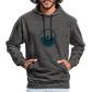 UNISEX HOODIE - HEIDELSTORE TRANSPARENT - Anthrazit/Schwarz