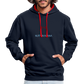 UNISEX HOODIE - NUFF UN NUNNA DARK - Navy/Rot