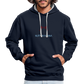 UNISEX HOODIE - NUFF UN NUNNA DARK - Navy/Grau meliert