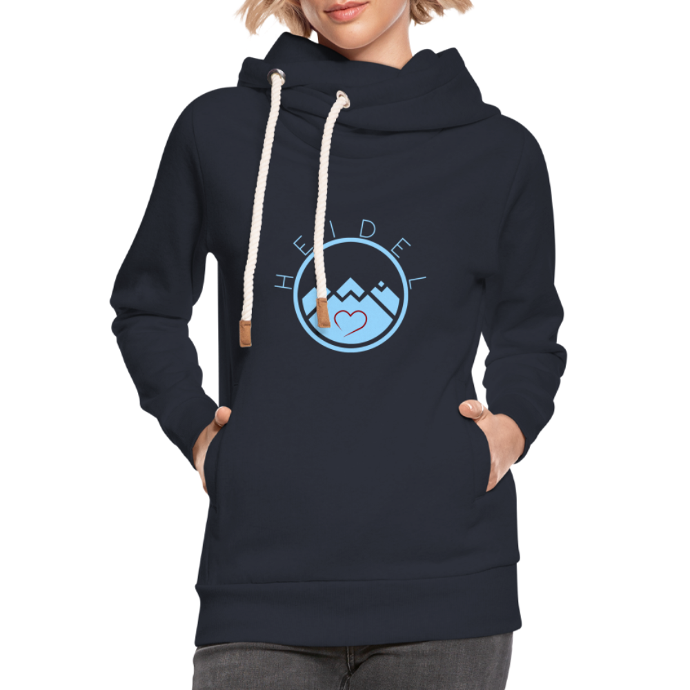 UNISEX SCHALKRAGEN HOODIE - HEIDELSTORE DARK - Navy