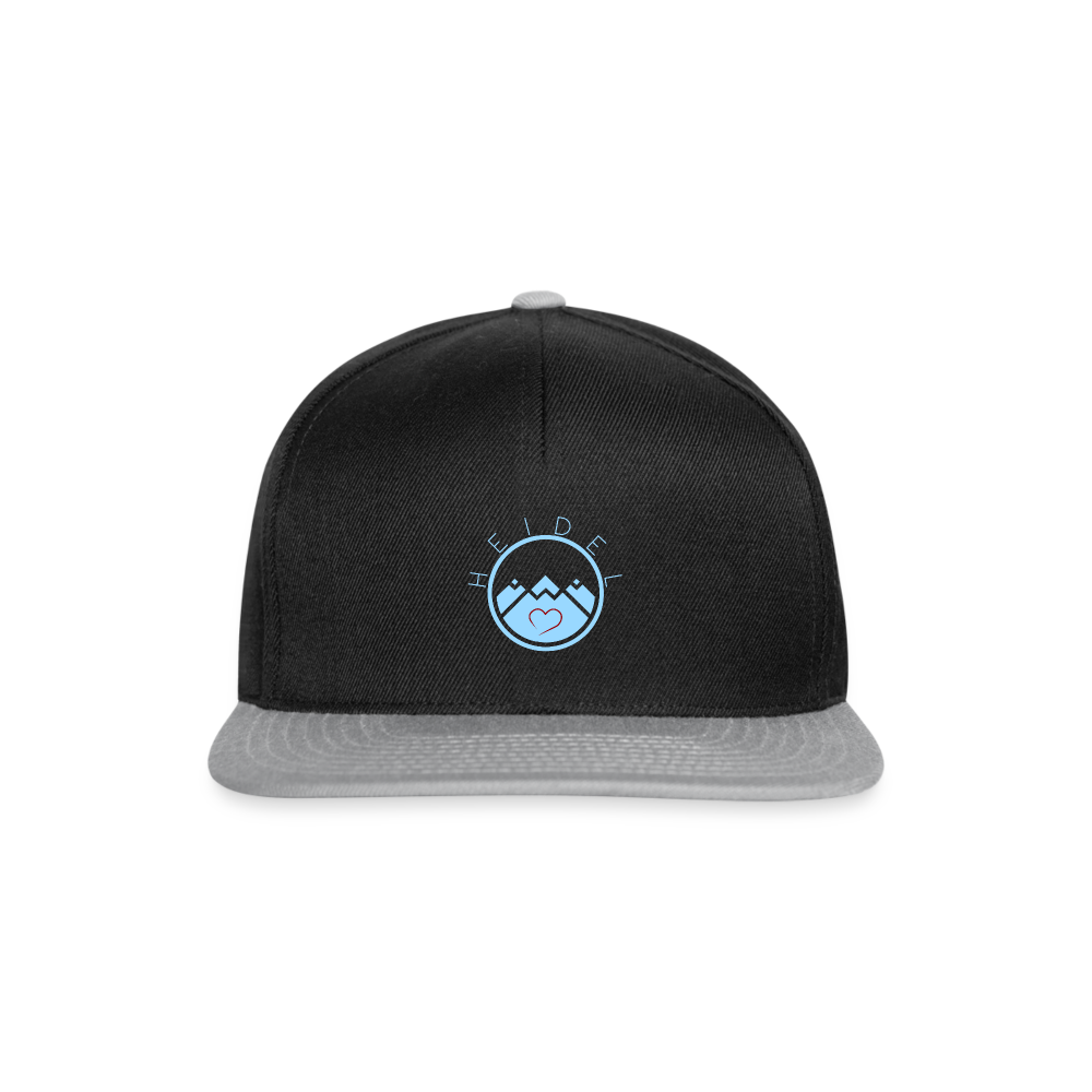 UNISEX SNAPBACK CAP - HEIDELSTORE DARK - Schwarz/Grau