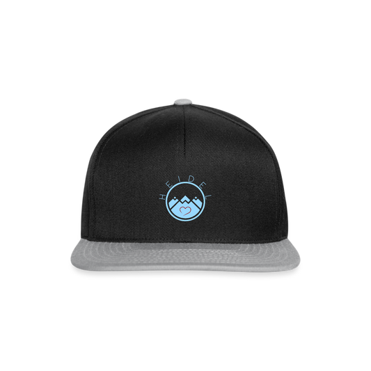 UNISEX SNAPBACK CAP - HEIDELSTORE DARK - Schwarz/Grau