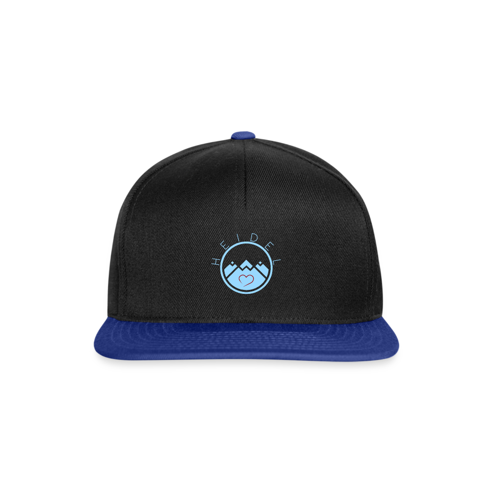 UNISEX SNAPBACK CAP - HEIDELSTORE DARK - Schwarz/Königsblau