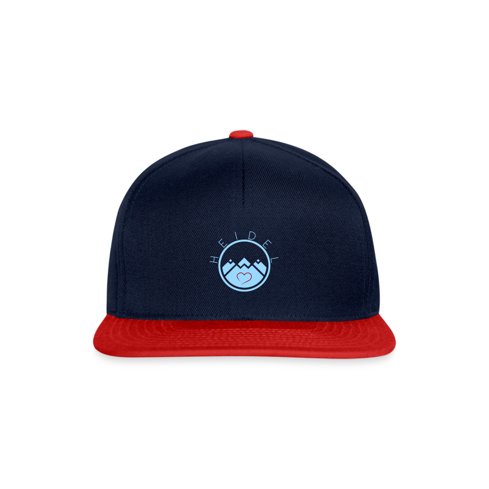 UNISEX SNAPBACK CAP - HEIDELSTORE DARK - Navy/Rot