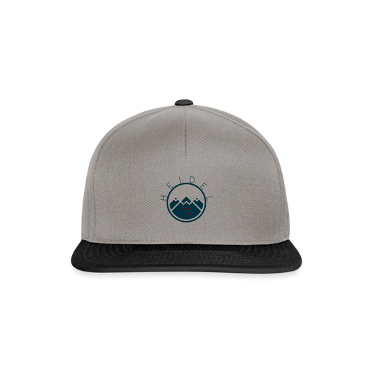 UNISEX SNAPBACK CAP - HEIDELSTORE TRANSPARENT - Graphit/Schwarz