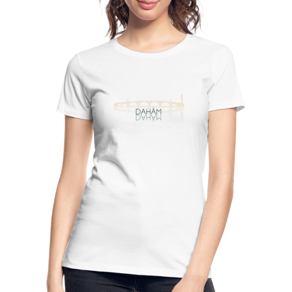 DAMEN ORGANIC SHIRT - ALTE BRÜCKE DAHÄM TRANSPARENT - Weiß