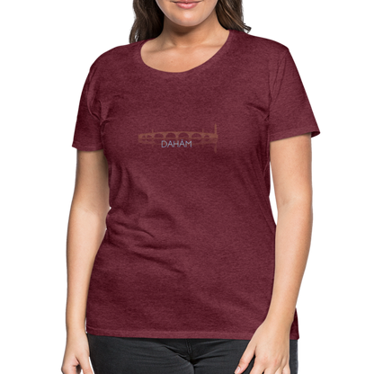 DAMEN SHIRT - ALTE BRÜCKE DAHÄM DARK - Bordeauxrot meliert