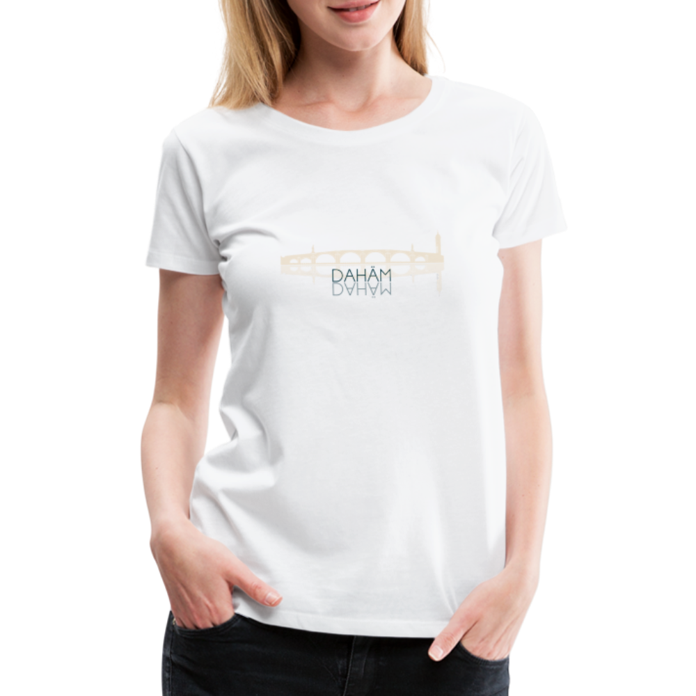 DAMEN SHIRT - ALTE BRÜCKE DAHÄM TRANSPARENT - Weiß