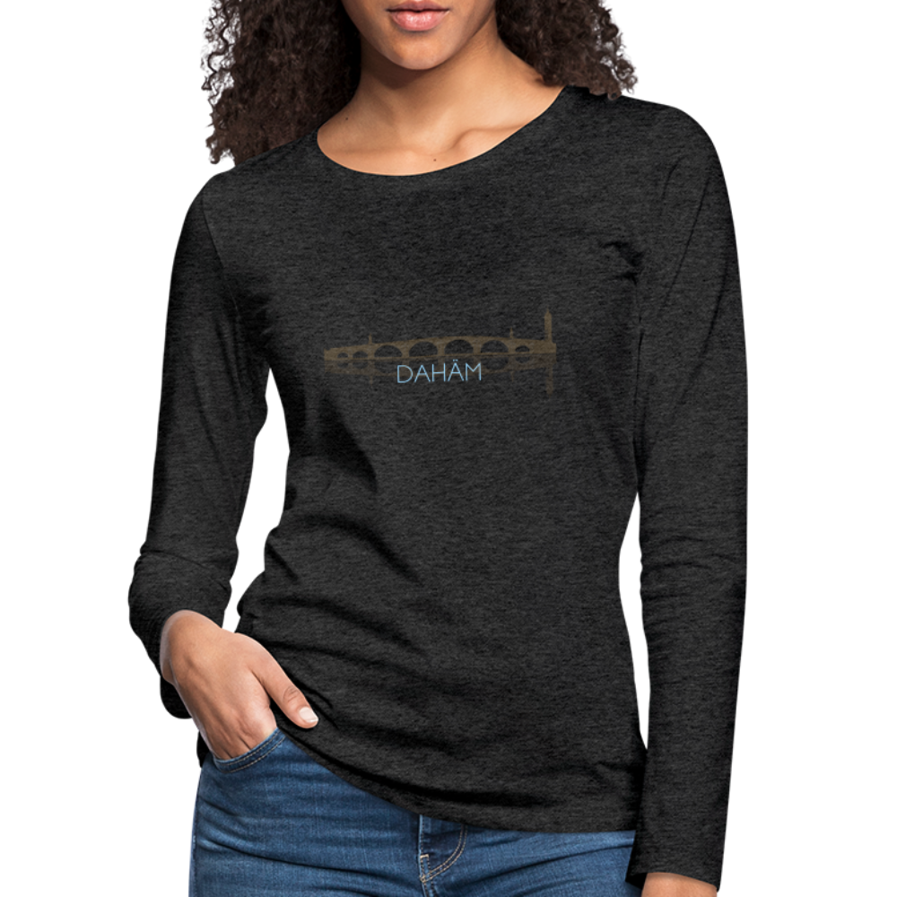 DAMEN LANGARM-SHIRT - ALTE BRÜCKE DAHÄM DARK - Anthrazit