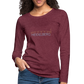 DAMEN LANGARM-SHIRT - ALTE BRÜCKE HEIDELBERG DARK - Bordeauxrot meliert