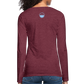 DAMEN LANGARM-SHIRT - ALTE BRÜCKE HEIDELBERG DARK - Bordeauxrot meliert