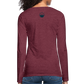 DAMEN LANGARM-SHIRT - ALTE BRÜCKE HEIDELBERG TRANSPARENT - Bordeauxrot meliert
