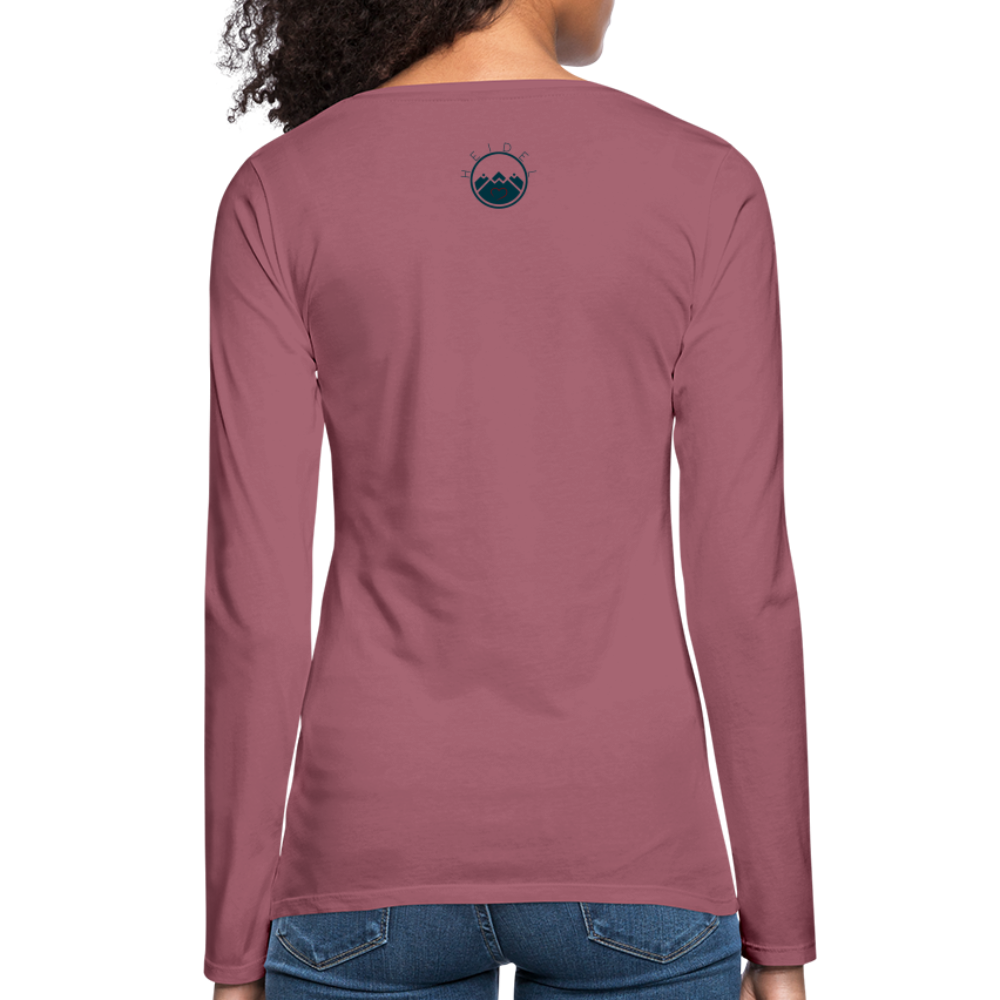 DAMEN LANGARM-SHIRT - ALTE BRÜCKE HEIDELBERG TRANSPARENT - Malve