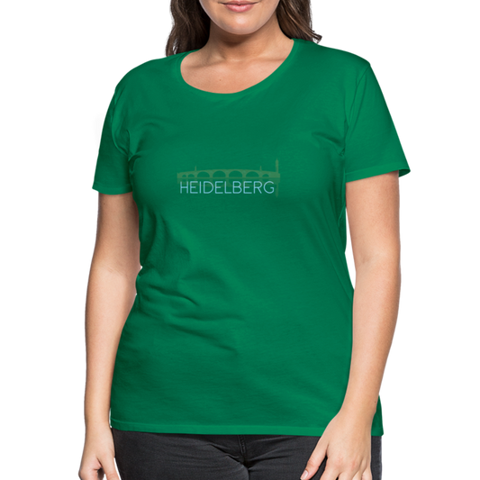 DAMEN SHIRT - ALTE BRÜCKE HEIDELBERG DARK - Kelly Green