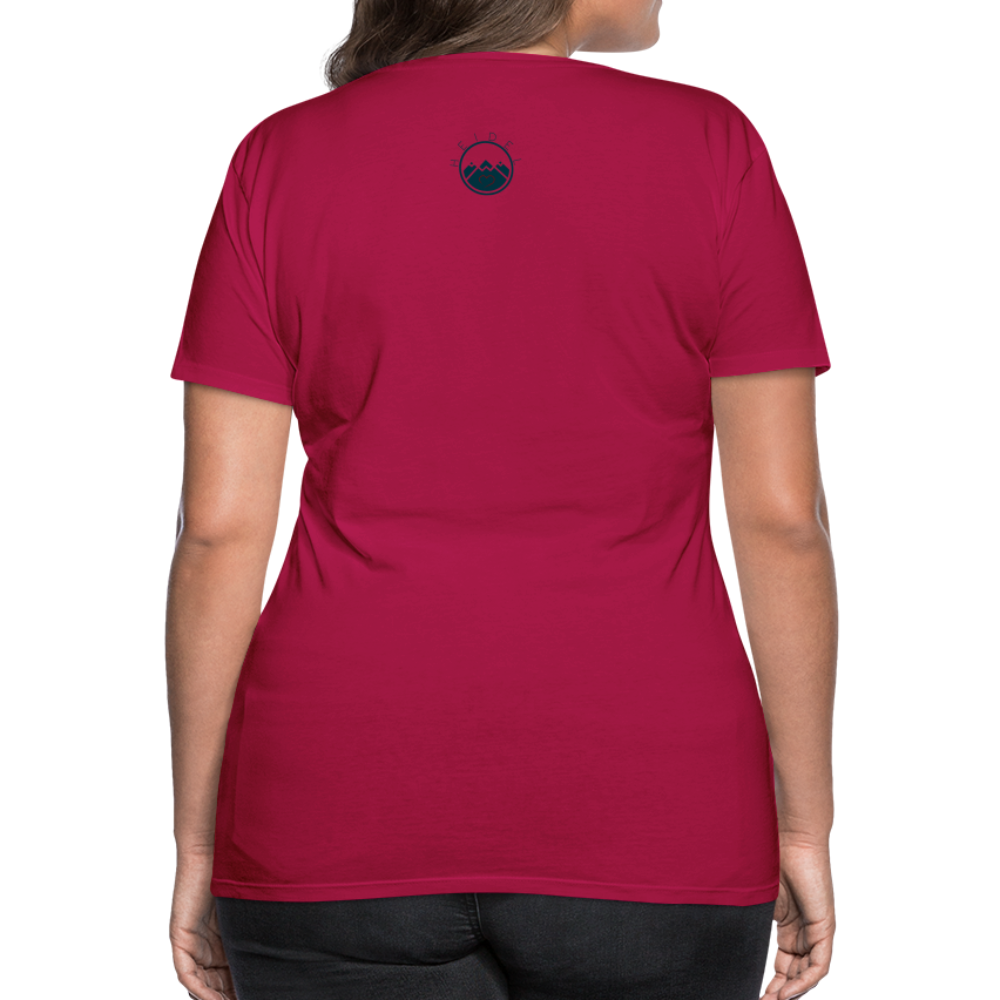 DAMEN SHIRT - ALTE BRÜCKE HEIDELBERG TRANSPARENT - dunkles Pink