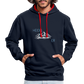 UNISEX HOODIE - HEIDEL(BERG)ER DARK - Navy/Rot