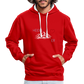 UNISEX HOODIE - HEIDEL(BERG)ER MIT HERZ DARK - Rot/Weiß