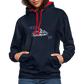 UNISEX HOODIE - HEIDEL(BERG)ER MIT HERZ DARK - Navy/Rot
