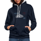 UNISEX HOODIE - HEIDEL(BERG)ER MIT HERZ DARK - Navy/Grau meliert