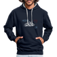 UNISEX HOODIE - HEIDEL(BERG)ER MIT HERZ DARK - Navy/Grau meliert