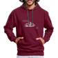 UNISEX HOODIE - HEIDEL(BERG)ER MIT HERZ DARK - Weinrot/Anthrazit