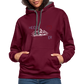 UNISEX HOODIE - HEIDEL(BERG)ER MIT HERZ DARK - Weinrot/Anthrazit