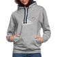 UNISEX HOODIE - HEIDEL(BERG)ER MIT HERZ DARK - Grau meliert/Navy