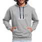 UNISEX HOODIE - HEIDEL(BERG)ER MIT HERZ DARK - Grau meliert/Navy