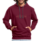UNISEX HOODIE - ALTE BRÜCKE DAHÄM TRANSPARENT - Weinrot/Anthrazit