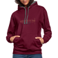UNISEX HOODIE - ALTE BRÜCKE DAHÄM TRANSPARENT - Weinrot/Anthrazit