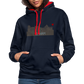 UNISEX HOODIE - HEIDELBERGER SCHLOSS DAHÄM DARK - Navy/Rot