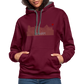 UNISEX HOODIE - HEIDELBERGER SCHLOSS DAHÄM DARK - Weinrot/Anthrazit