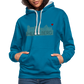 UNISEX HOODIE - HEIDELBERGER SCHLOSS DARK - Pfauenblau/Grau meliert