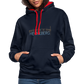 UNISEX HOODIE  - ALTE BRÜCKE HEIDELBERG DARK - Navy/Rot
