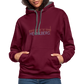 UNISEX HOODIE  - ALTE BRÜCKE HEIDELBERG DARK - Weinrot/Anthrazit
