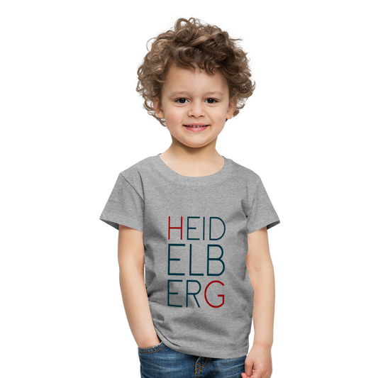 KINDER PREMIUM SHIRT - HEIDELBERG TRANSPARENT - Grau meliert