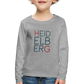 KINDER PREMIUM LANGARM-SHIRT - HEIDELBERG TRANSPARENT - Grau meliert