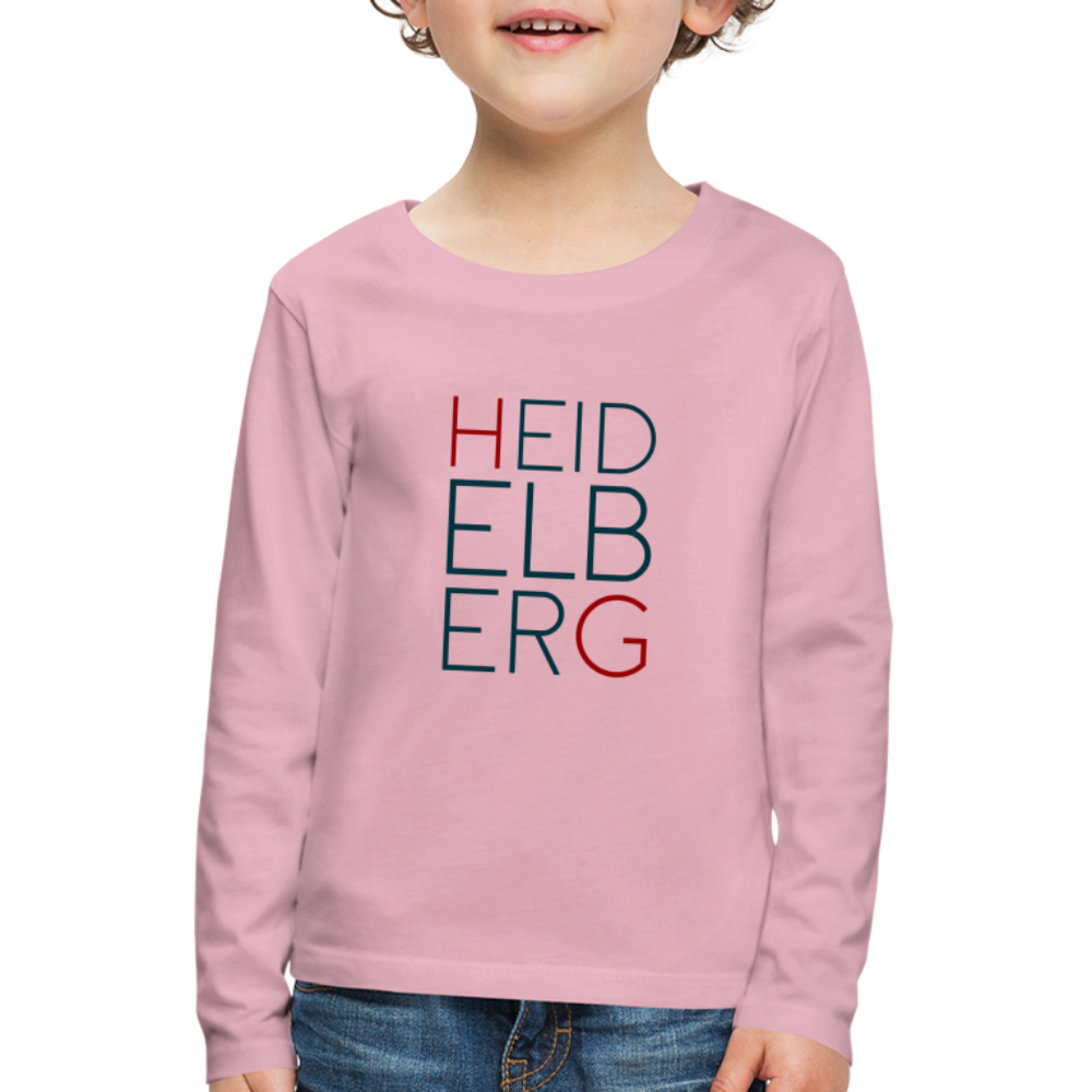 KINDER PREMIUM LANGARM-SHIRT - HEIDELBERG TRANSPARENT - Hellrosa