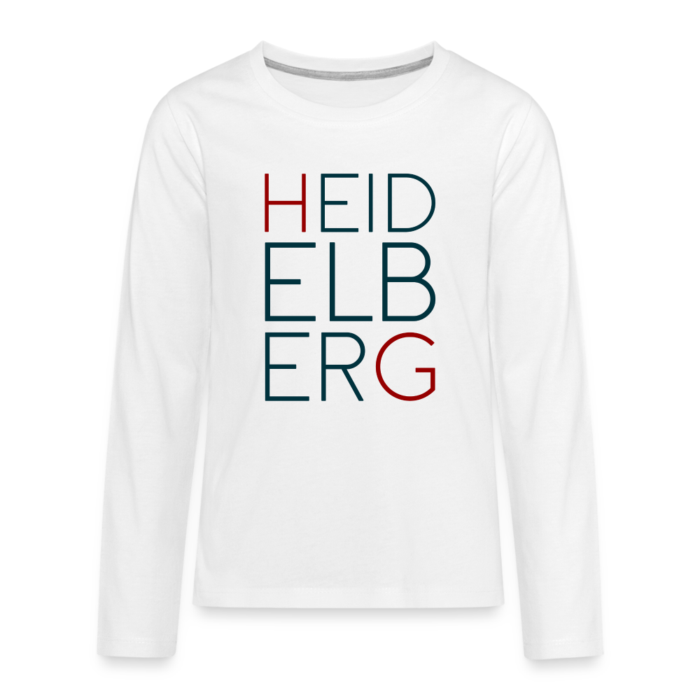 TEENAGER PREMIUM LANGARM-SHIRT - HEIDELBERG TRANSPARENT - Weiß