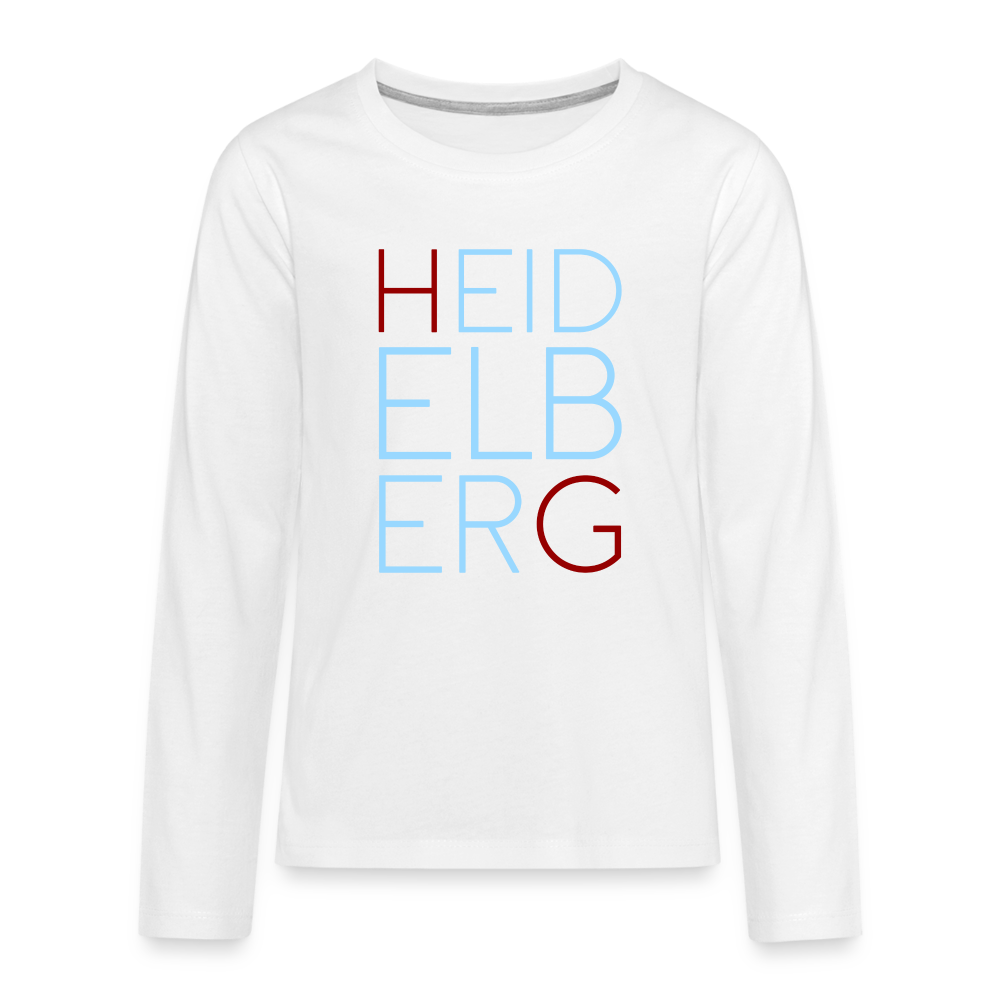 TEENAGER PREMIUM LANGARM-SHIRT - HEIDELBERG DARK - Weiß