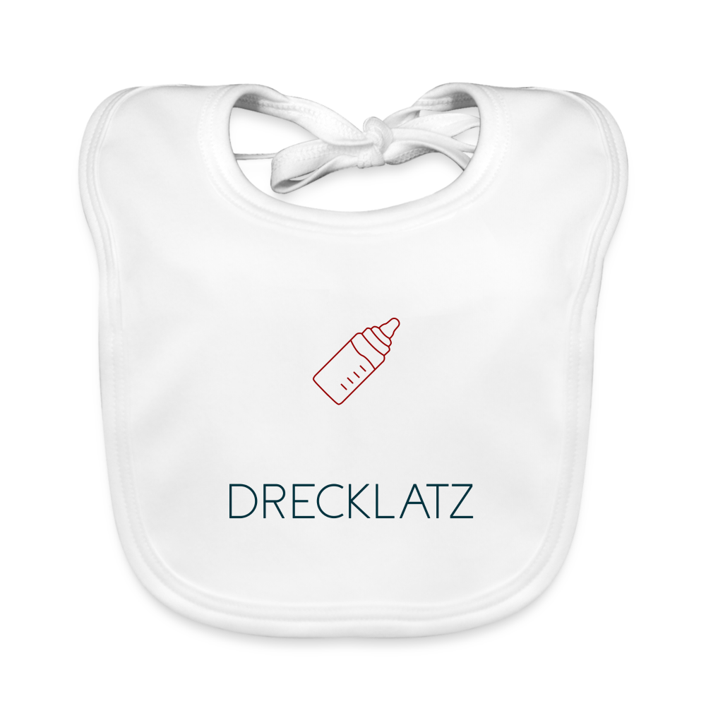 BABY ORGANIC LATZ - DRECKLATZ TRANSPARENT - Weiß