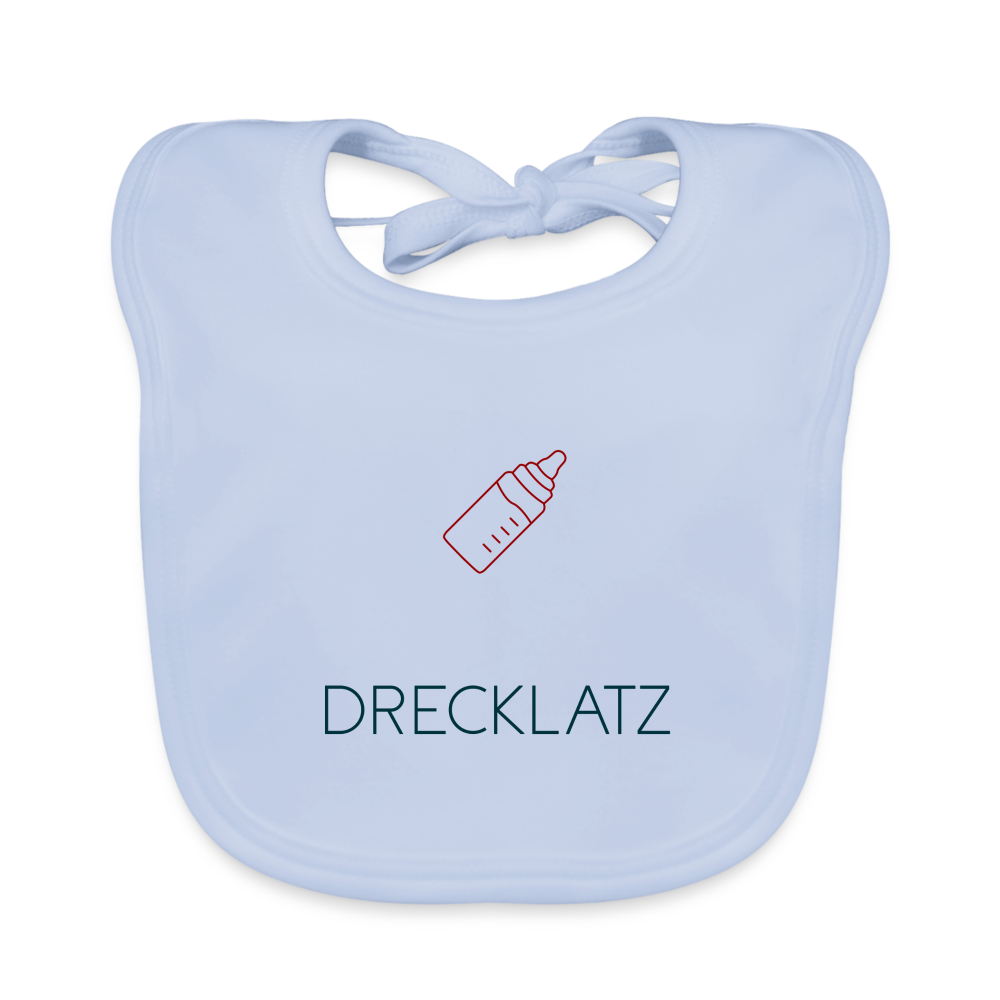 BABY ORGANIC LATZ - DRECKLATZ TRANSPARENT - sky Blue