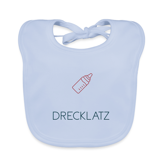 BABY ORGANIC LATZ - DRECKLATZ TRANSPARENT - sky Blue