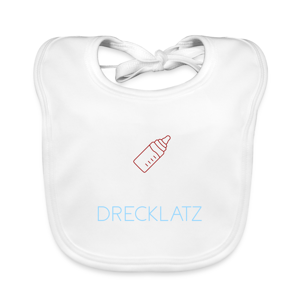 BABY ORGANIC LATZ - DRECKLATZ DARK - Weiß