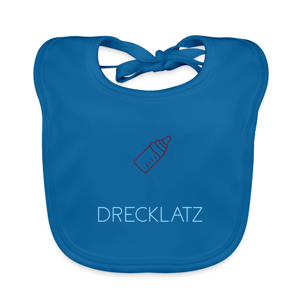 BABY ORGANIC LATZ - DRECKLATZ DARK - Pfauenblau